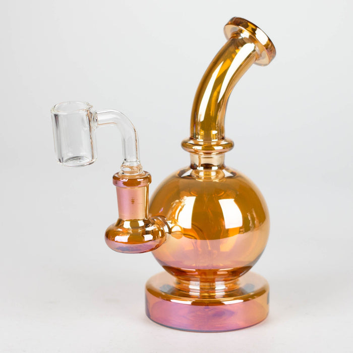 7" Solid Color Electroplate Rig with Banger and Bowl_3