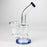 7" Bent neck glass bubbler with Honeycomb diffuser_7