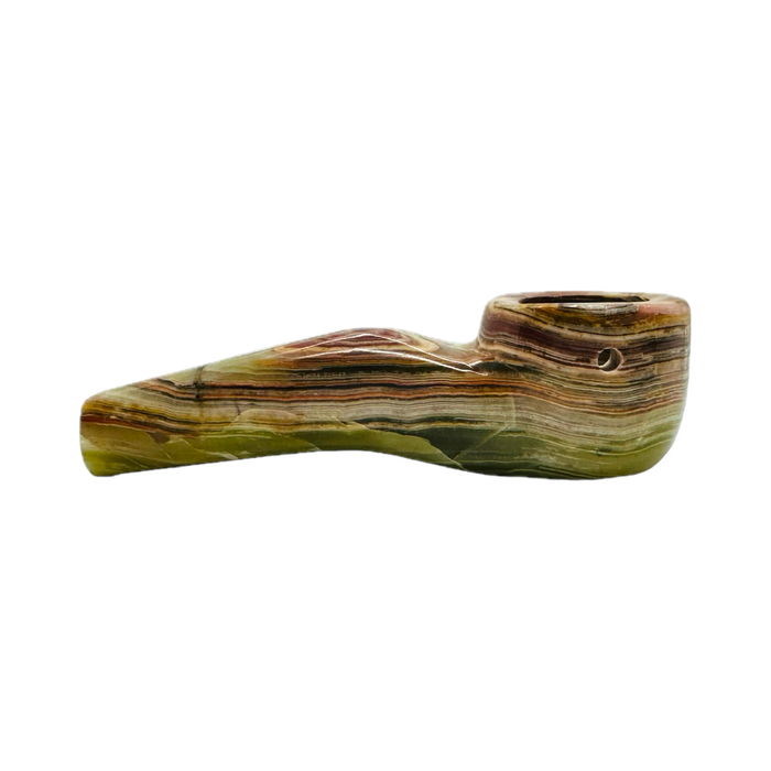 StoneAge | 4" Handmade Tobacco Smoking Pipe – Model: Curve, Includes Gift Box_4