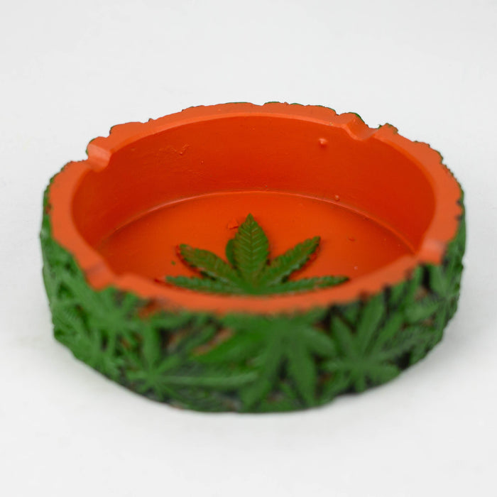 Green Leaf Resin Ashtray [RT-42]_0