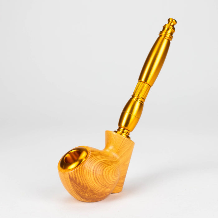 8" Aluminum Tobacco Pipe with Screens_4