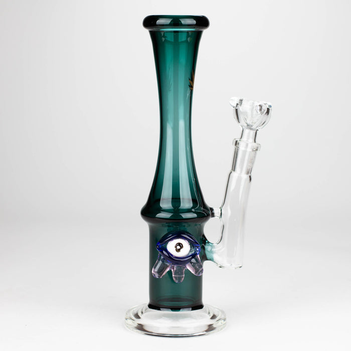 10" Color tube glass bong with eye_1