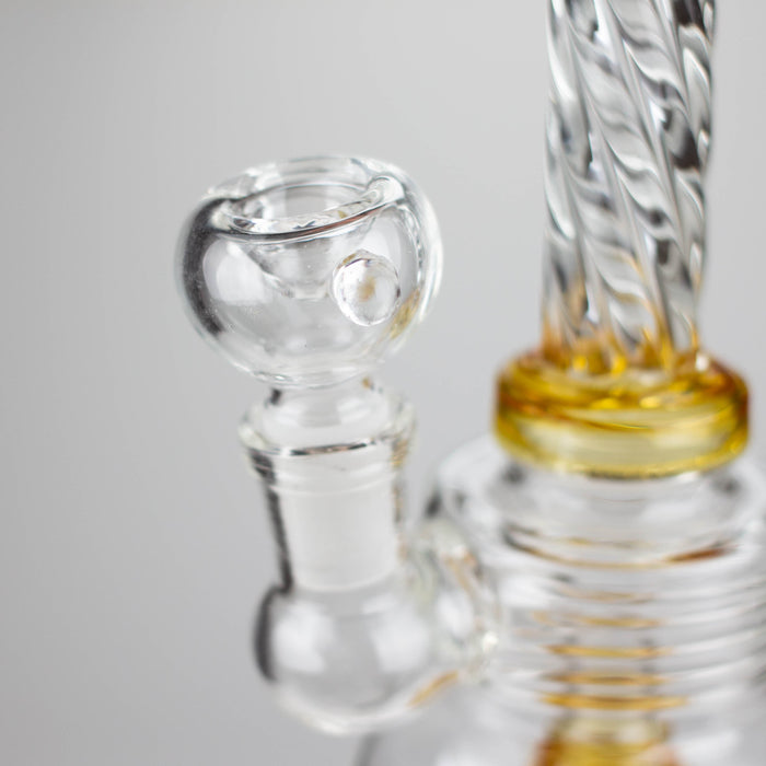 6" Swirl glass bong with water diffuser_10