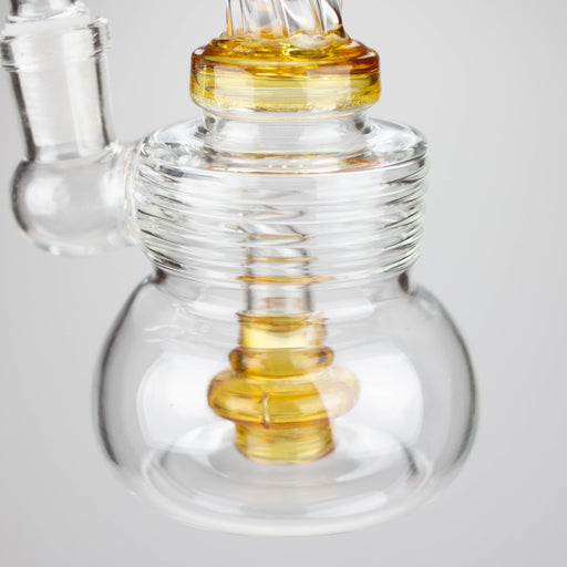 6" Swirl glass bong with water diffuser_1