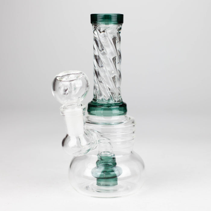 6" Swirl glass bong with water diffuser_6