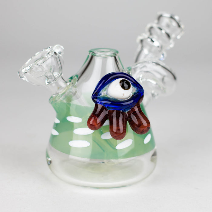 4" Cone bubbler with eye decoration-Assorted_2