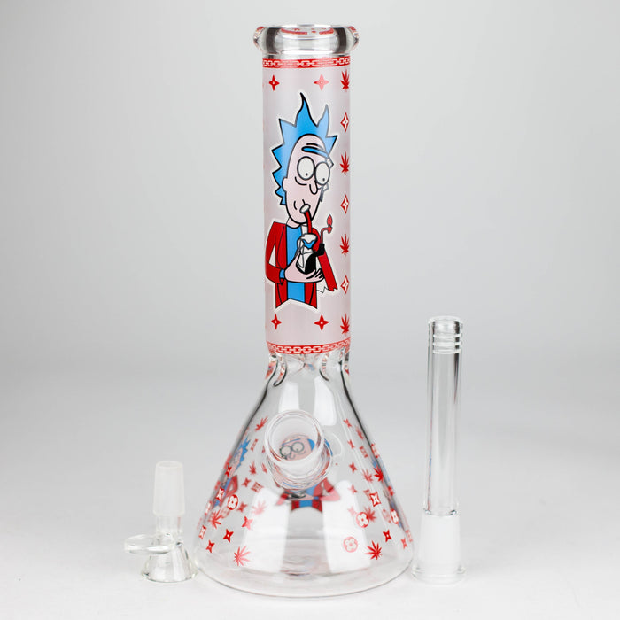 10" Glow in the dark Glass Bong With RM Design_1