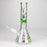 10" Glow in the dark Glass Bong With Flower Design_6