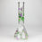 10" Glow in the dark Glass Bong With Flower Design_7