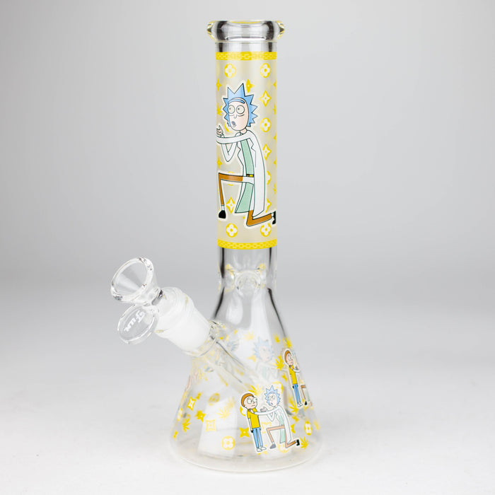 9"  Glow In The Dark 4mm glass bong [S60]_18