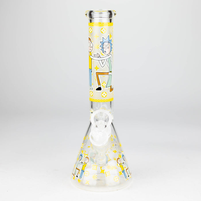 9"  Glow In The Dark 4mm glass bong [S60]_13