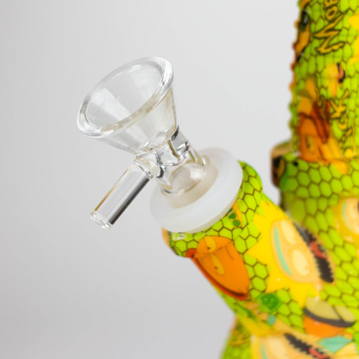 Fortune | 6.5" Angled Hydrographic Silicone Waterpipe-Assorted [SP1018P]_4