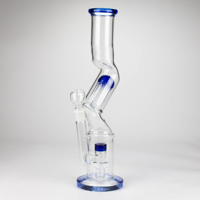 16" Zig-zag glass bong with percolator_3