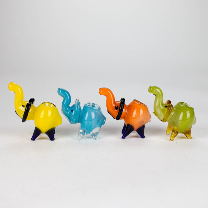 3" Elephant glass hand pipe_1