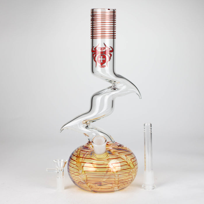 Xtreme | 12" Zig Zag glass water bong [AK822]_8