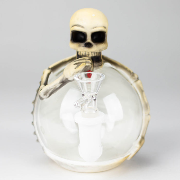 5.8" Resin Skull man Water pipe_2