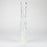 14" Glow in the dark straight tube glass bong with honey comb diffuser_3