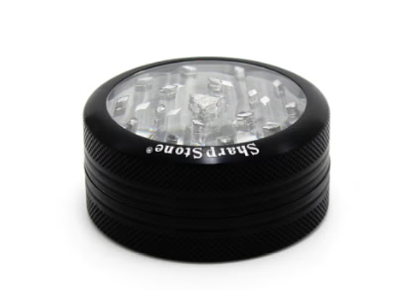 SharpStone® | CLEAR TOP 2 PIECE HERB GRINDER - 2.2" [ GRI906 ]_0