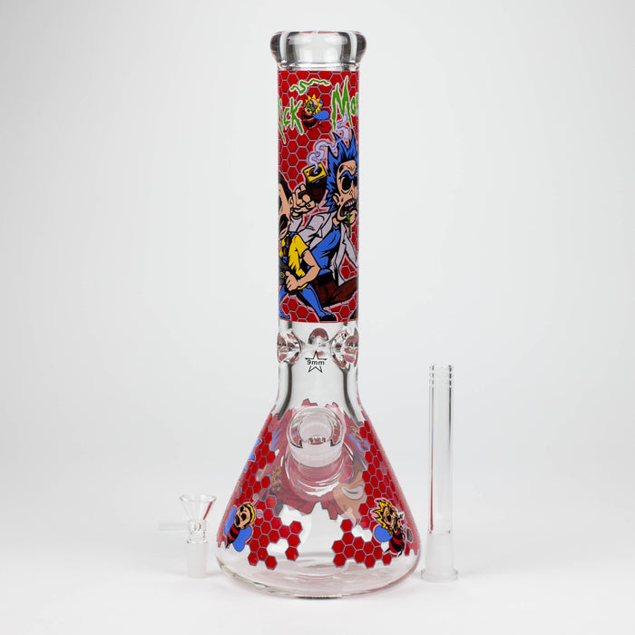 14" RM Cartoon 9mm glass water bong [GBT2118]_11