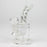 6" Twist glass bent neck glass bong with diffuser_5