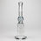 11" Color accented glass bong with honeycomb diffuser_12