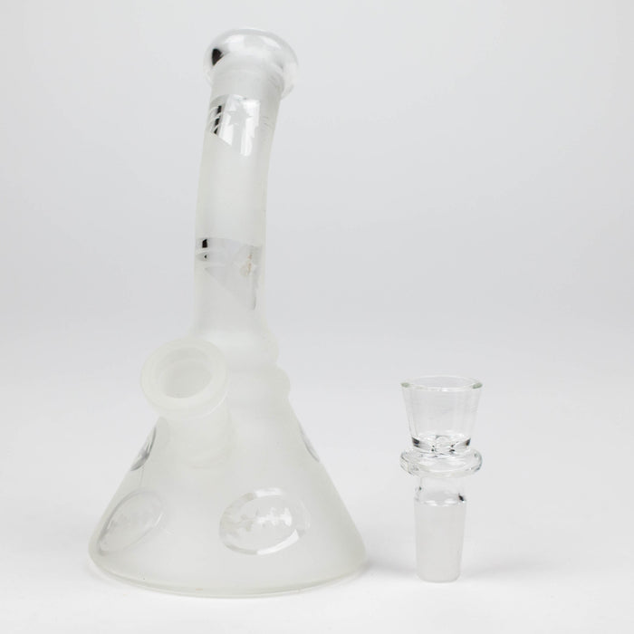 6" Glow in the dark glass bong_6