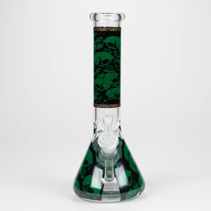 10" Glass Bong With The War Design_2