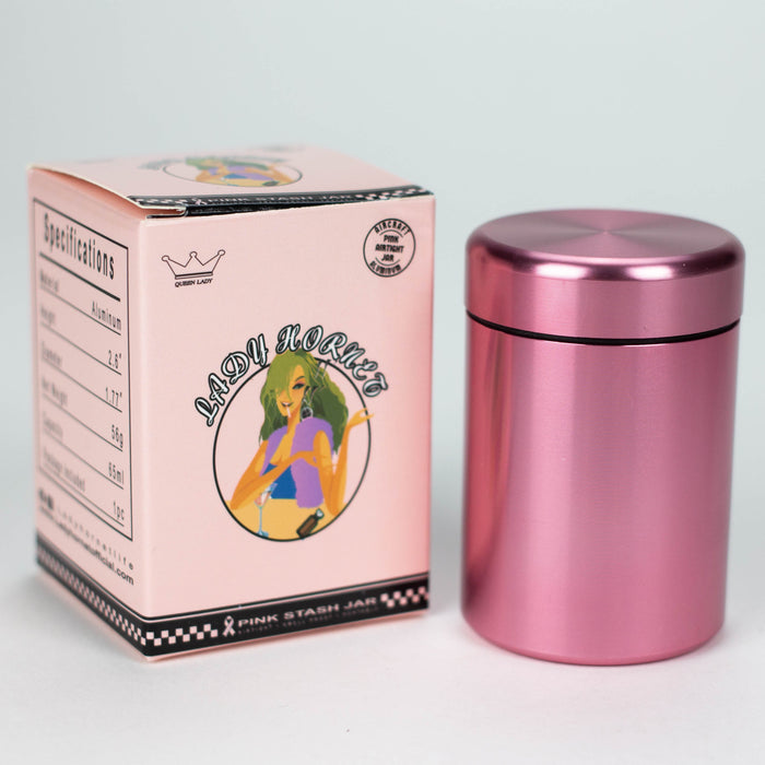 Lady Hornet | Aluminum Air tight Stash Jar Box of 6_0