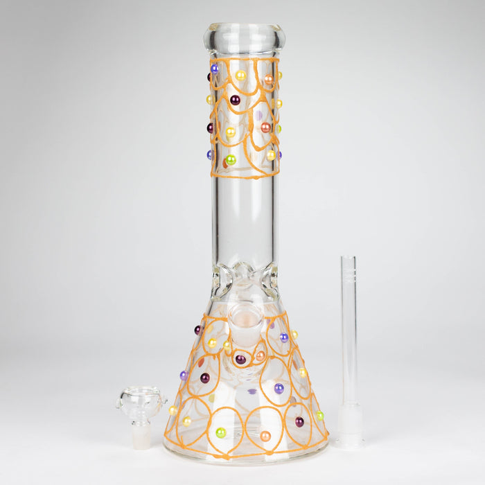 12" Royal conical hand crafted glass water bong_7