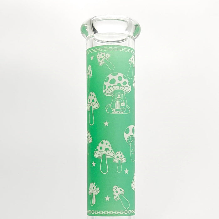 14" 7mm Mushroom Glow in the dark Bong_11