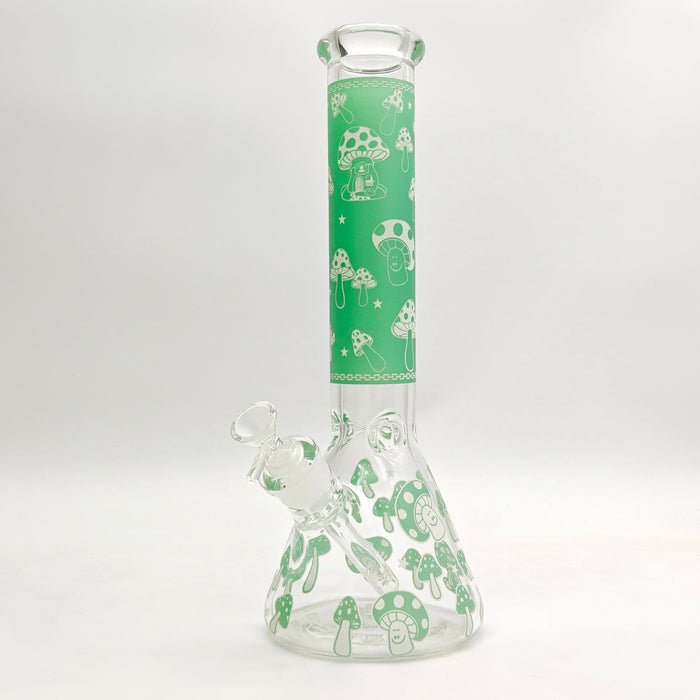 14" 7mm Mushroom Glow in the dark Bong_5