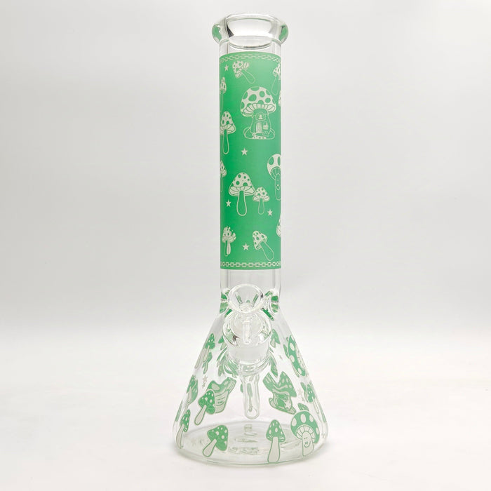 14" 7mm Mushroom Glow in the dark Bong_9