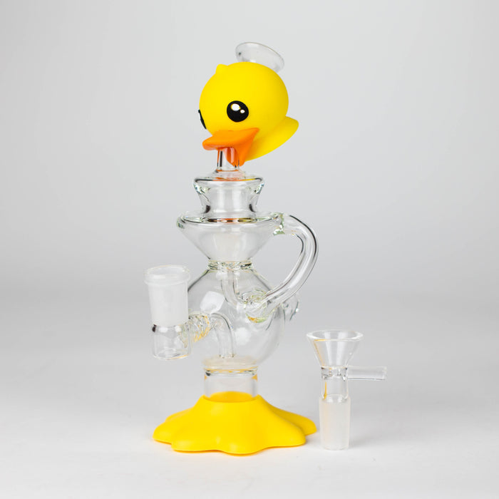 7.5"Duck Functional Glass Water pipe_6