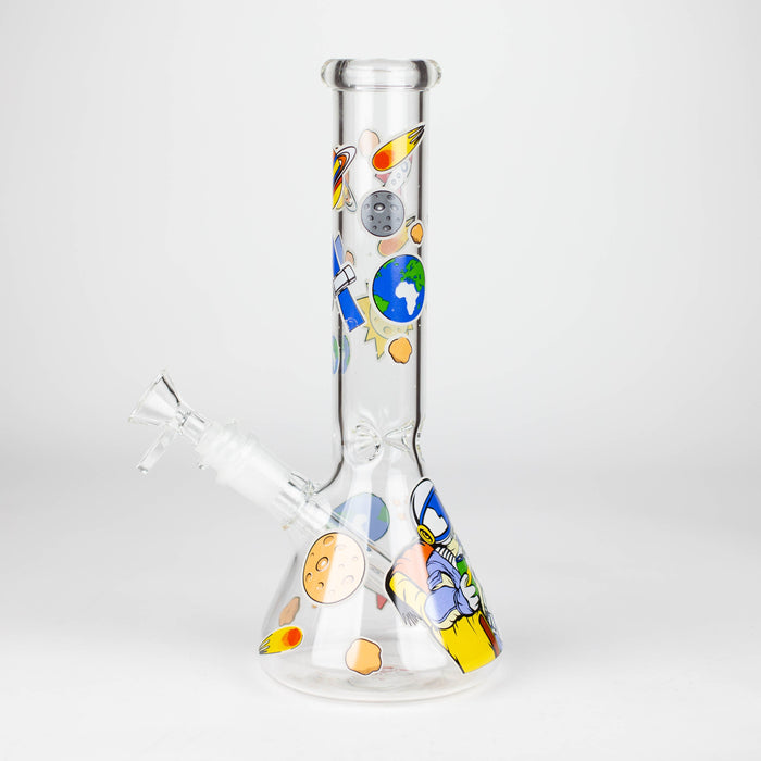 10" Glass Bong With The Astronaut Design_2