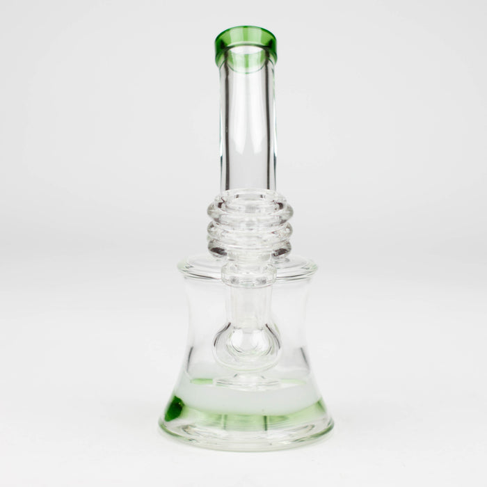 6.5" bent neck glass bong with diffuser_7