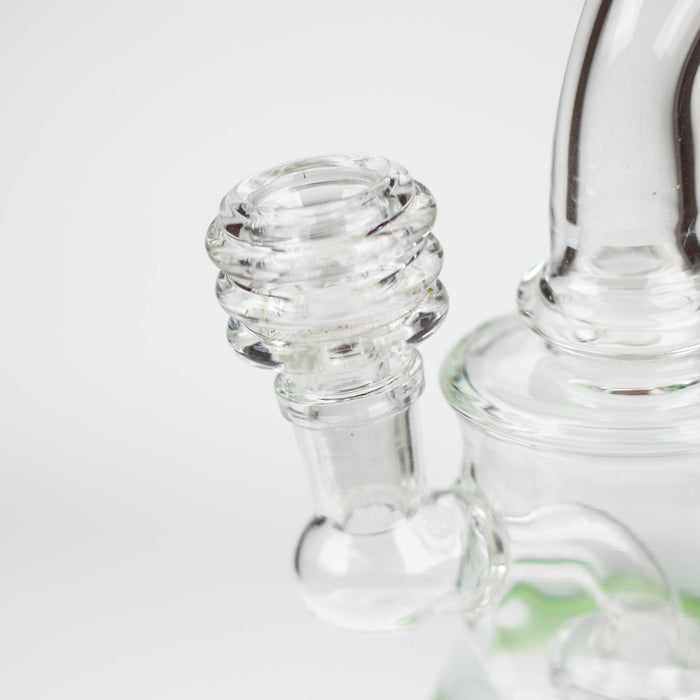 6.5" bent neck glass bong with diffuser_9