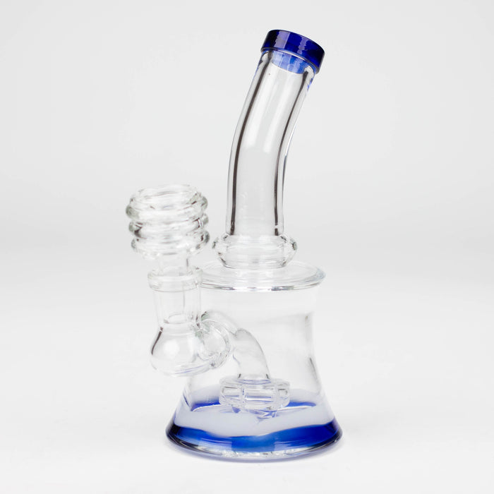 6.5" bent neck glass bong with diffuser_3