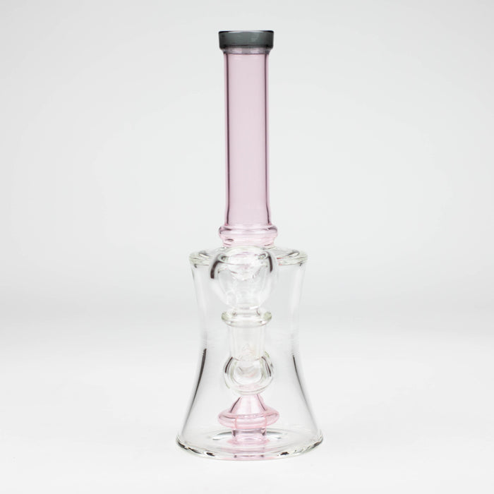 8" color tube glass bong with diffuser_6