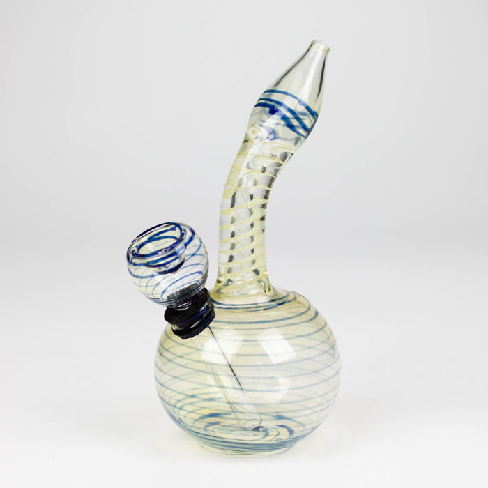 6" changing color glass bong_6