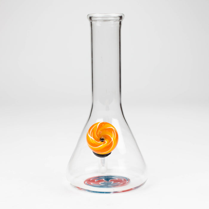 6" beaker glass water bong_2