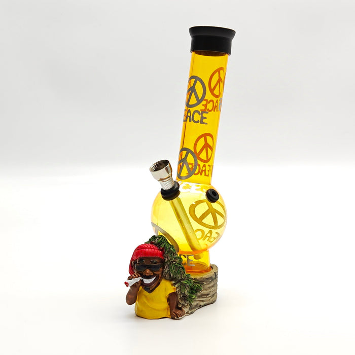 9" Acrylic Smoke-Man Water Pipe Assorted Colour_2