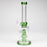 10" color accented glass water bong with diffuser_4