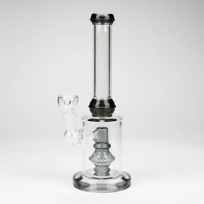 10" color accented glass water bong with diffuser_8