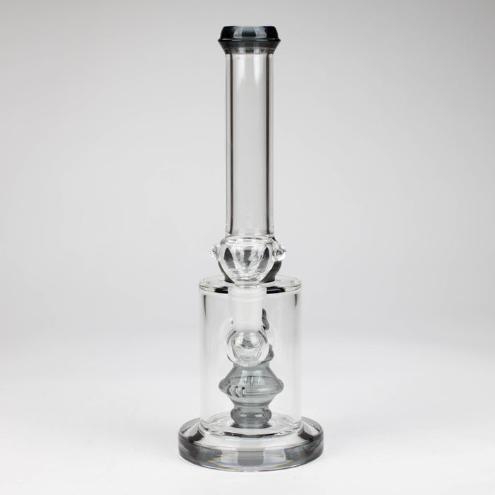 10" color accented glass water bong with diffuser_9