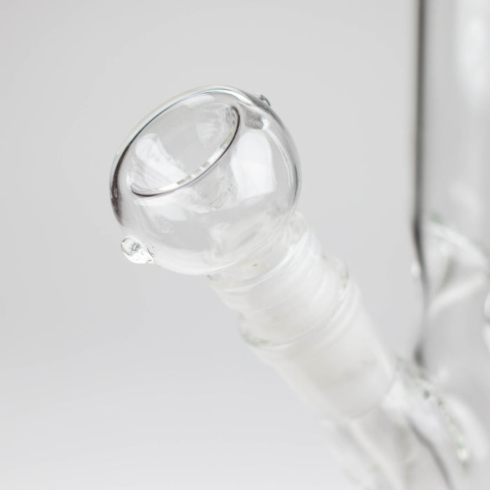 10" Straight tube glass water bong_4