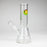 10" clear beaker glass water bong_1