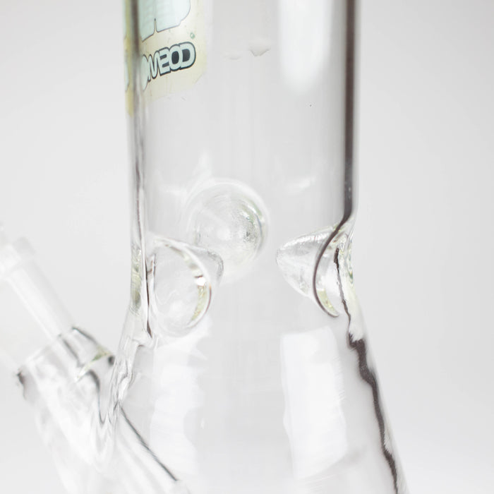 10" clear beaker glass water bong_3