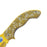 Falcon 7.5" Spring Assisted Knife w/ Gold ABS Marijuana Design_2