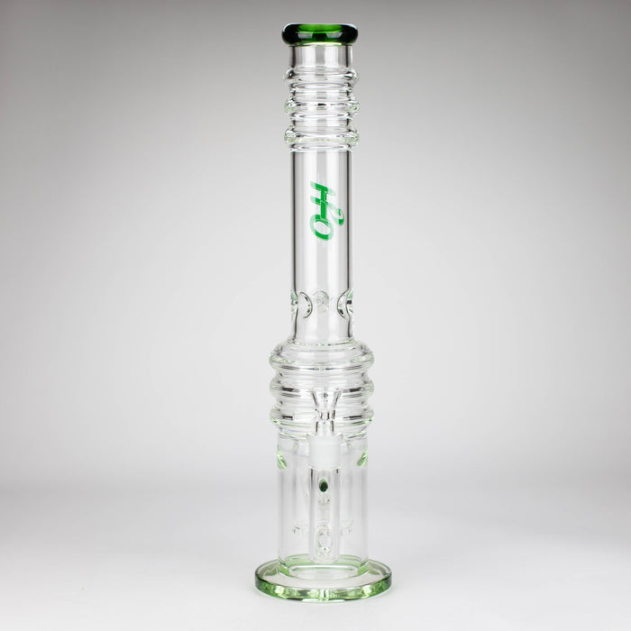 H2O | 18" 7mm glass bong with double layer honeycomb [H2O-5015]_6