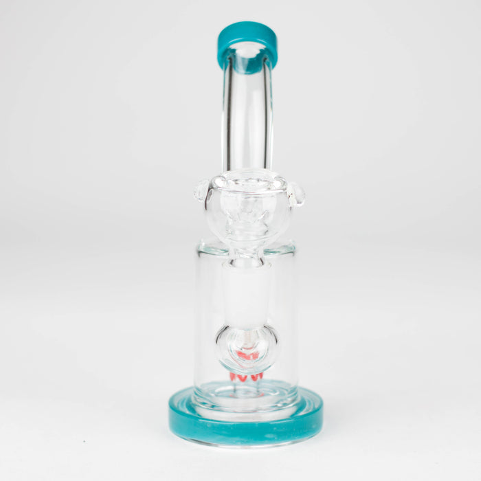 6" bent neck glass bong with diffuser-Assorted_3